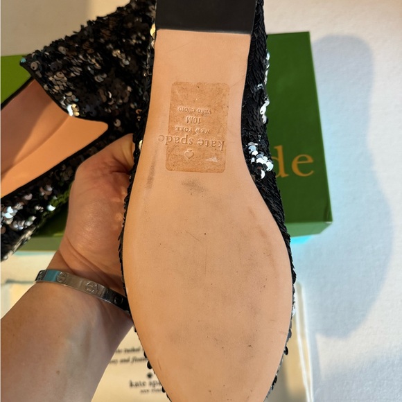 NWOT Kate Spade Sequin Flats - 10M - Picture 11 of 13